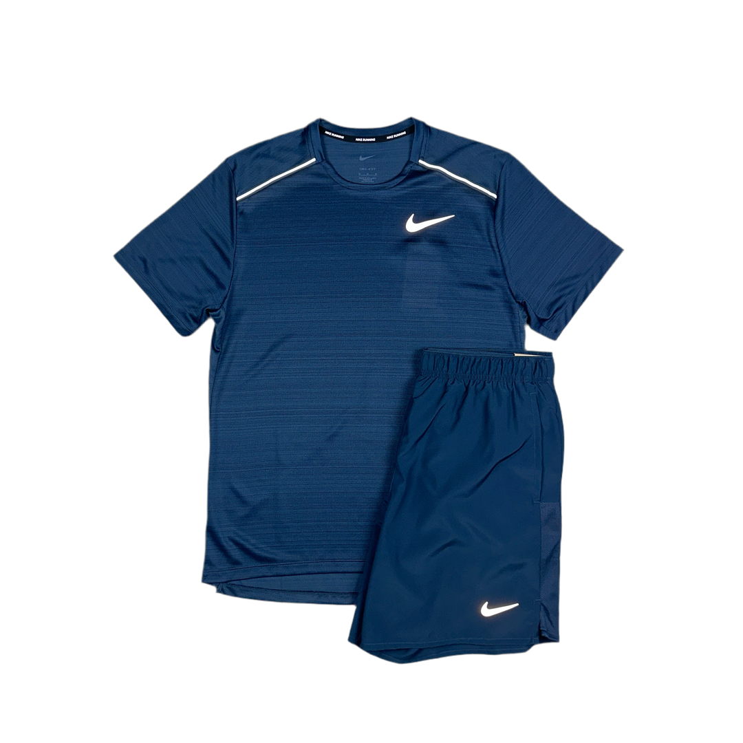 Nike - Armoury Navy Miler 1.0 & Challenger Shorts Set