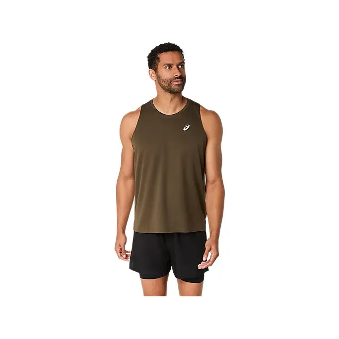 Asics Core Singlet Vest - Brown stone