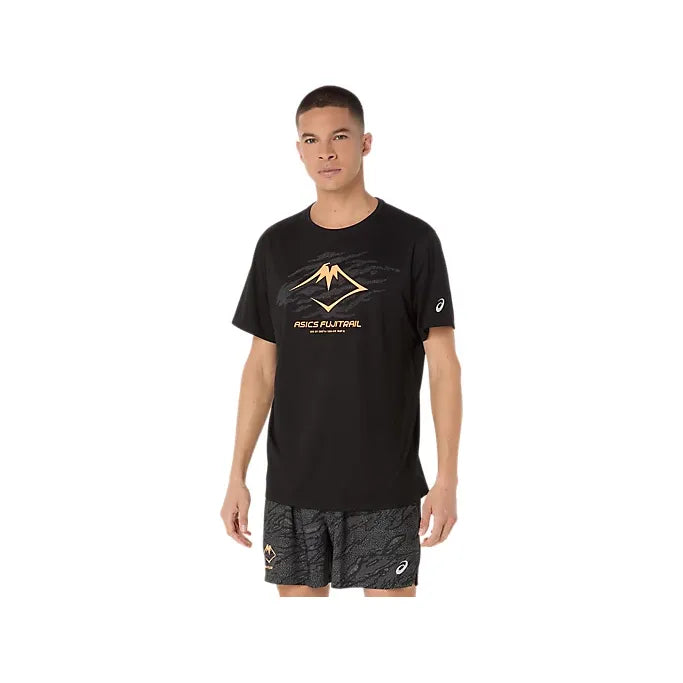 Asics Fujitrail Logo Short Sleeve Top - Performance Black