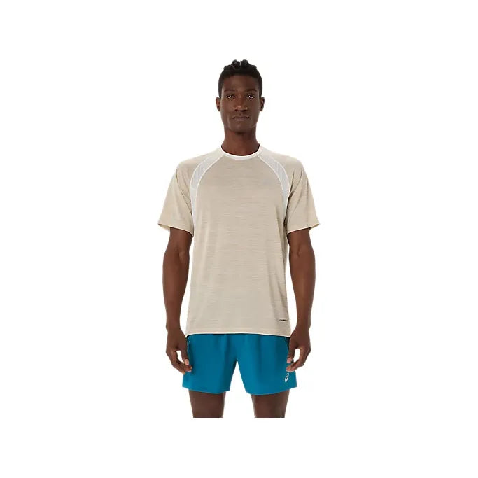 Asics Road Short Sleeve Top - Cream