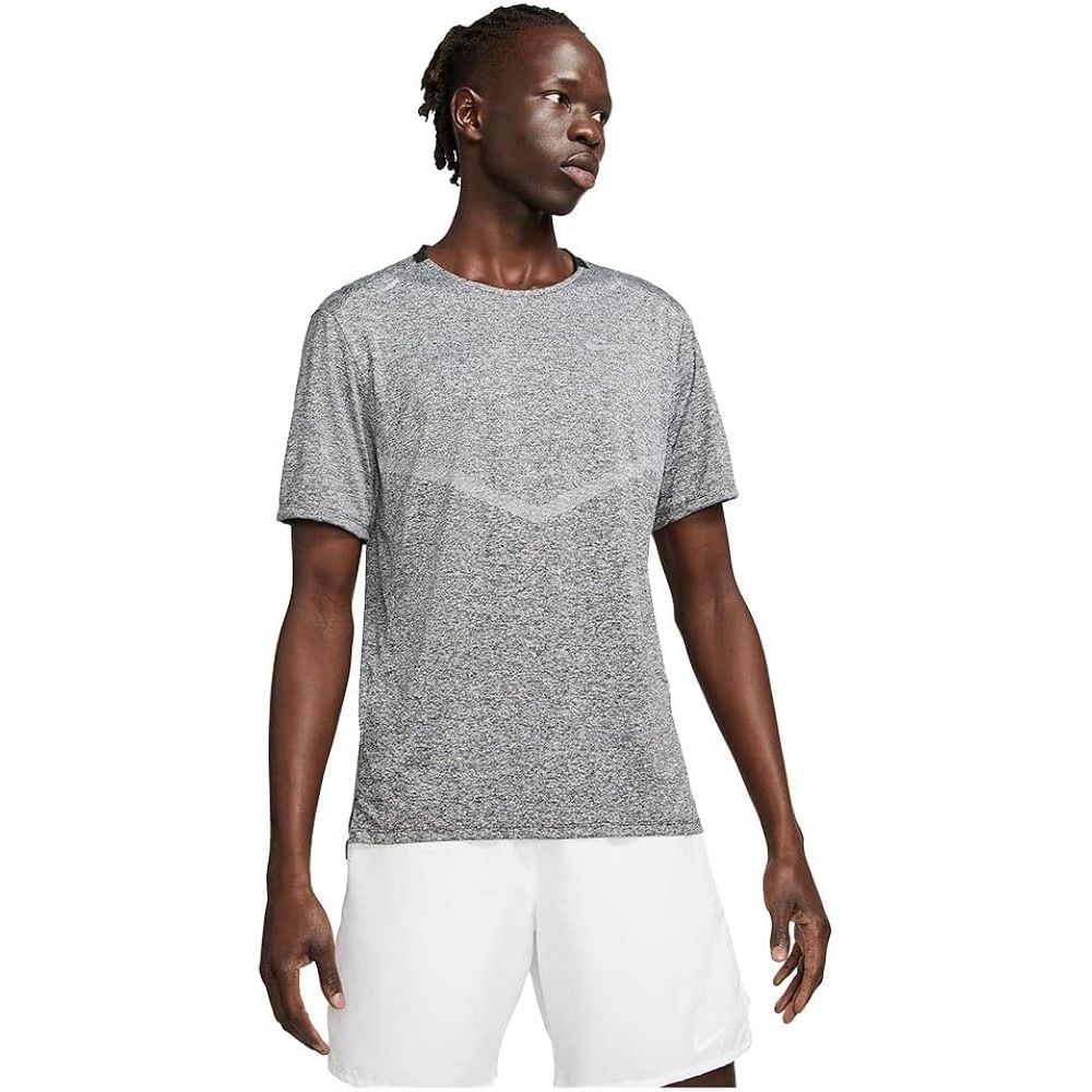 Nike Stride Dri-FIT ADV Short-Sleeve Running Top - Grey