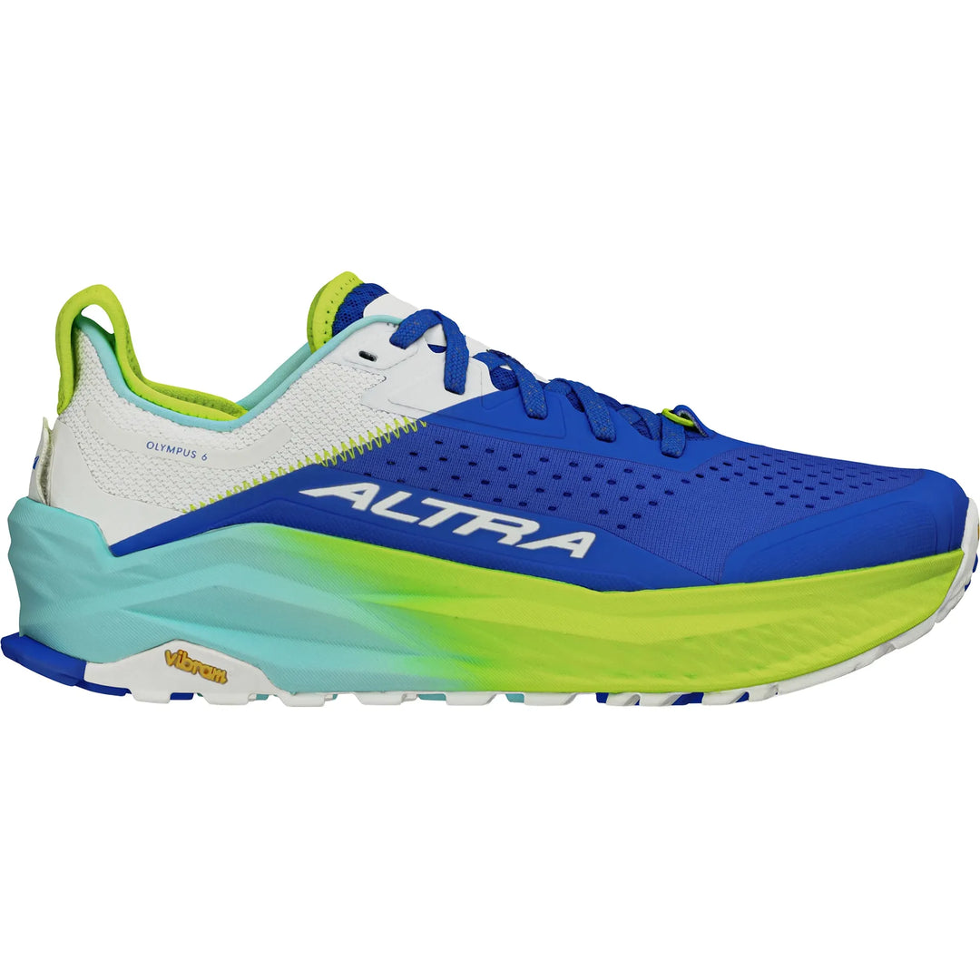 Altra Olympus 6 Mens Trail Running Shoes - Blue/Lime