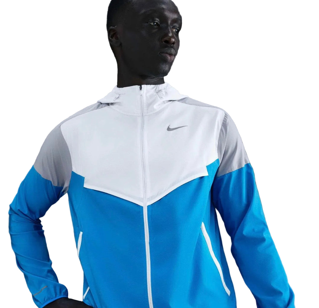 Nike Impossibly Light Windrunner Running Jacket - White/Blue Hero