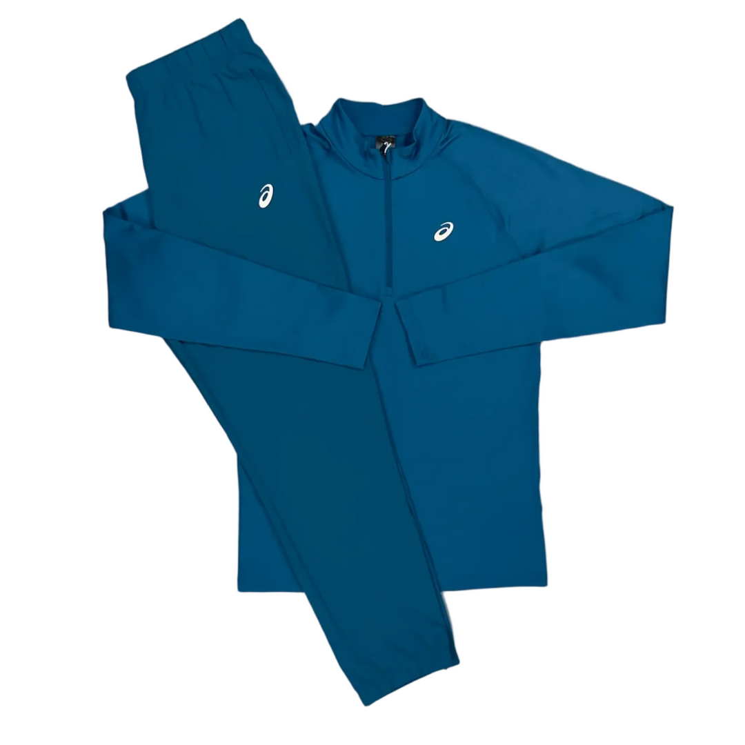 Asics Quarter zip / Pants Set - Dark Teal