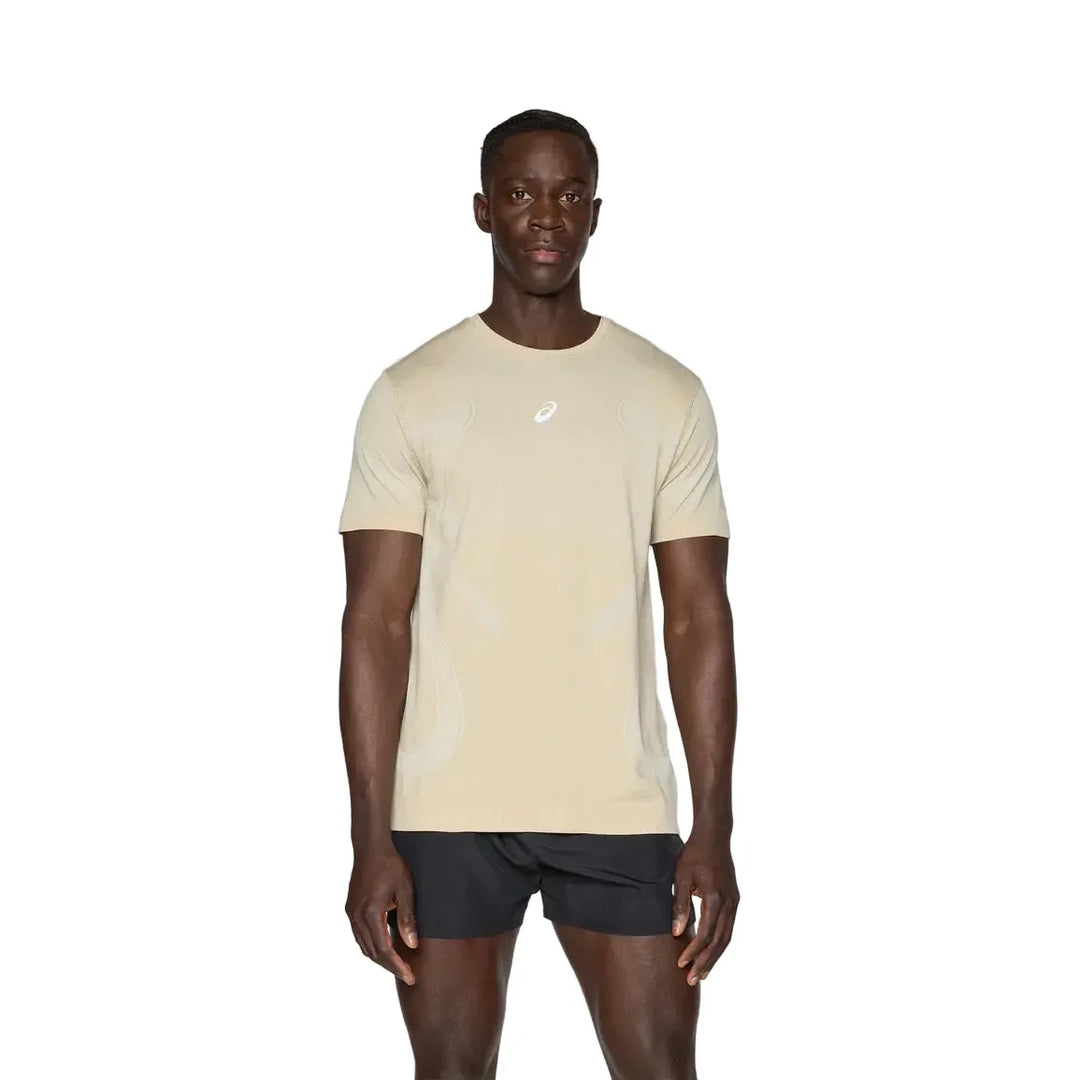 Asics Seamless T-Shirt - Beige/Moonrock