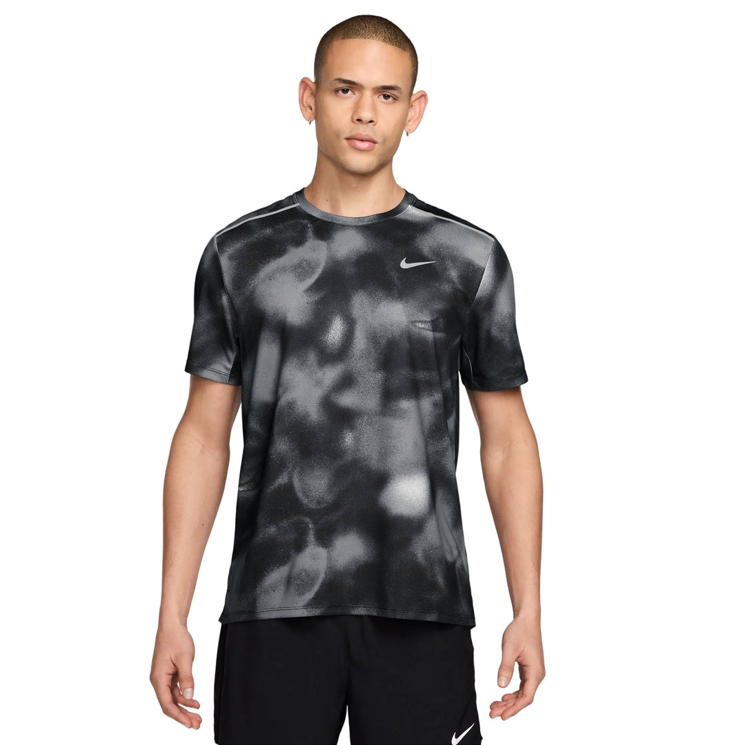 Nike Running Miler T-shirt - Smoke Grey / Black