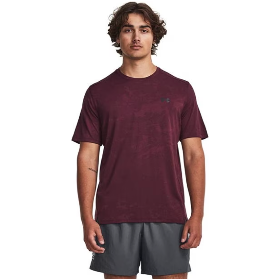 Under Armour - Burgundy Jacquard T-shirt