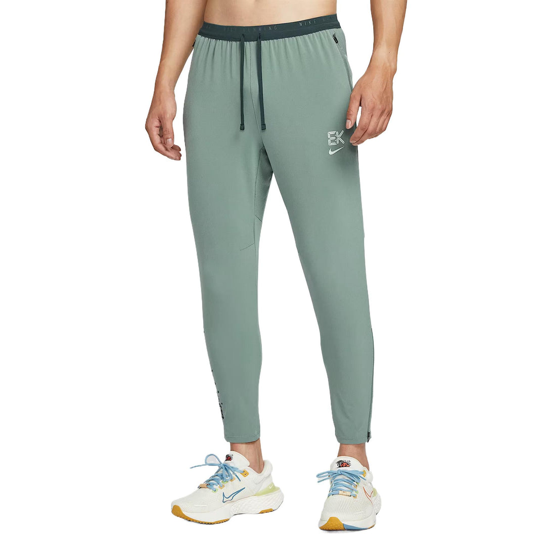 Nike Stride 'Eliud Kipchoge' UV Repel Running Pants - Light Silver / Clay Green