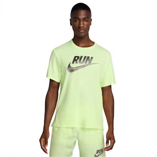 Nike Run Energy HBR UV Miler T-Shirt - Barely Volt