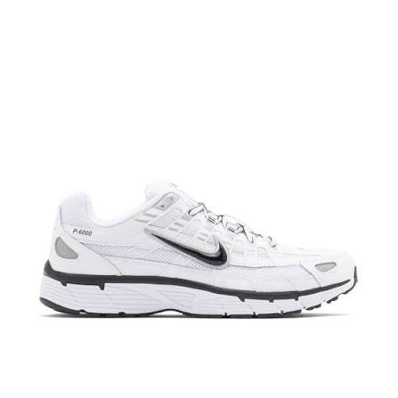 Nike P6000 - White Metallic Silver black