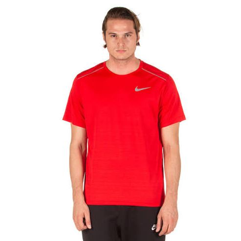 Nike 1.0 Miler Running T-shirt - Crimson Red
