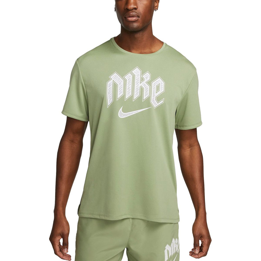 Nike Dri-FIT Run Division Miler Short-Sleeve Running Top - Khaki
