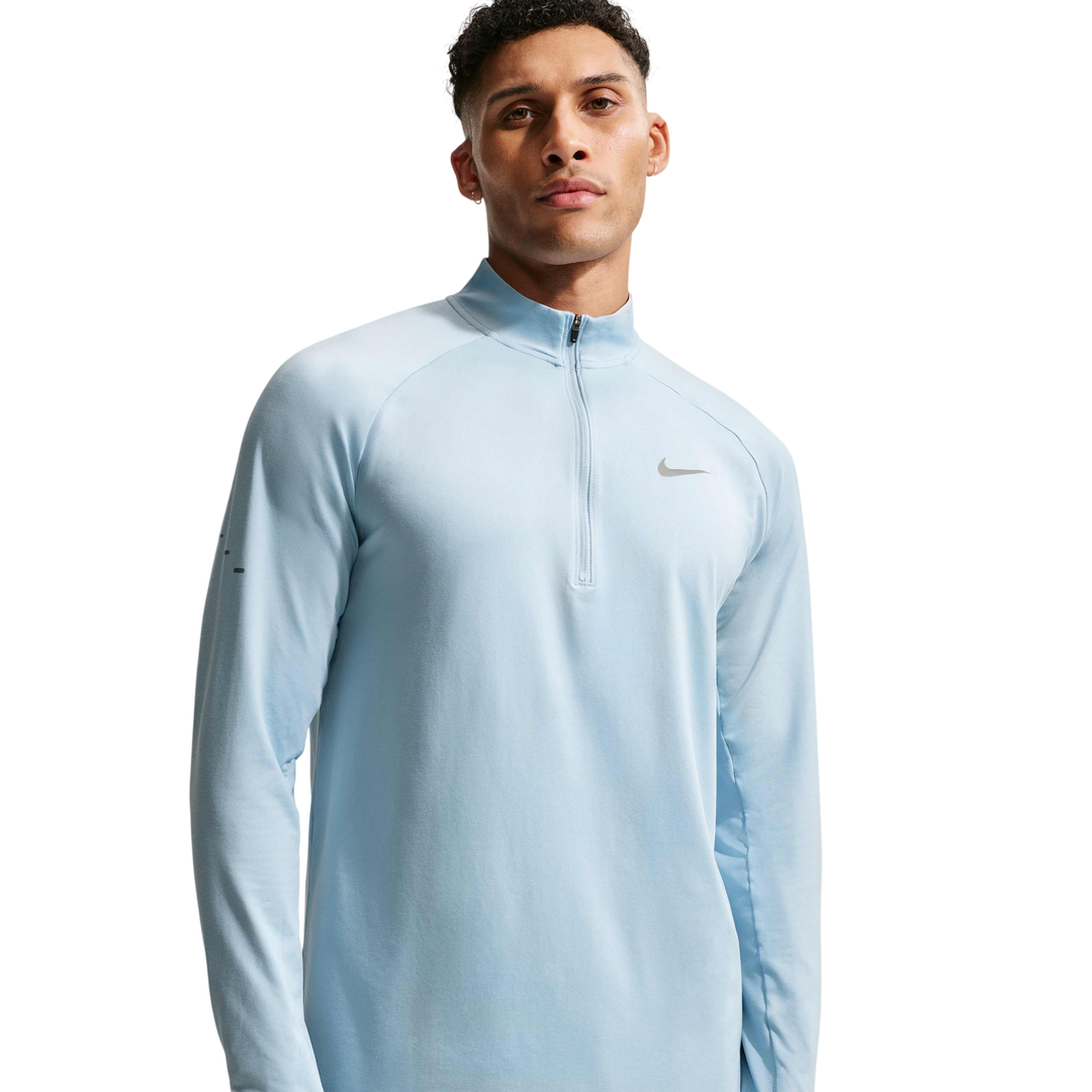 Nike Stride Dri-FIT Half Zip Running  - Light Armoury Blue