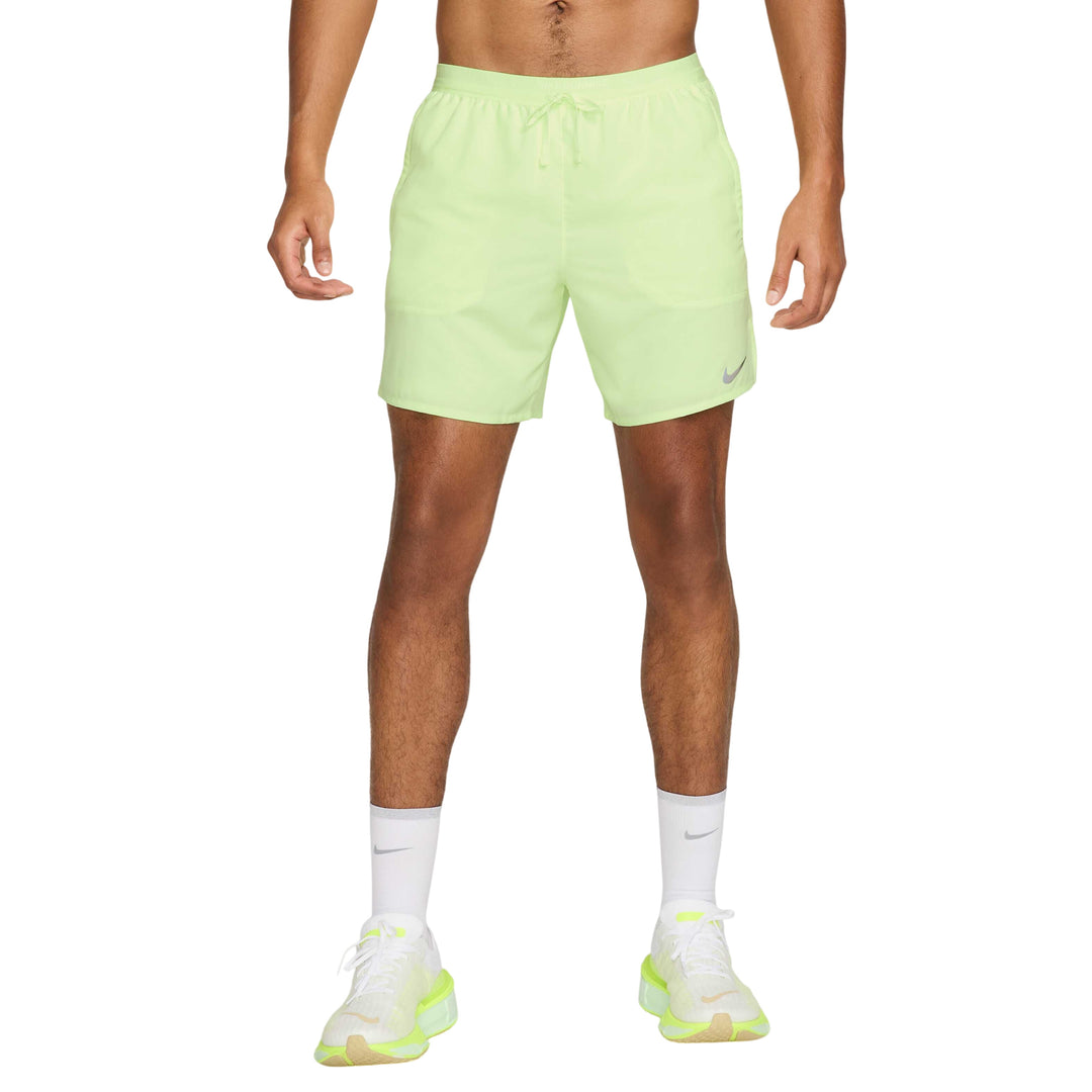 Nike Stride Dri-FIT 18cm Brief-Lined Running Shorts - Barely Volt