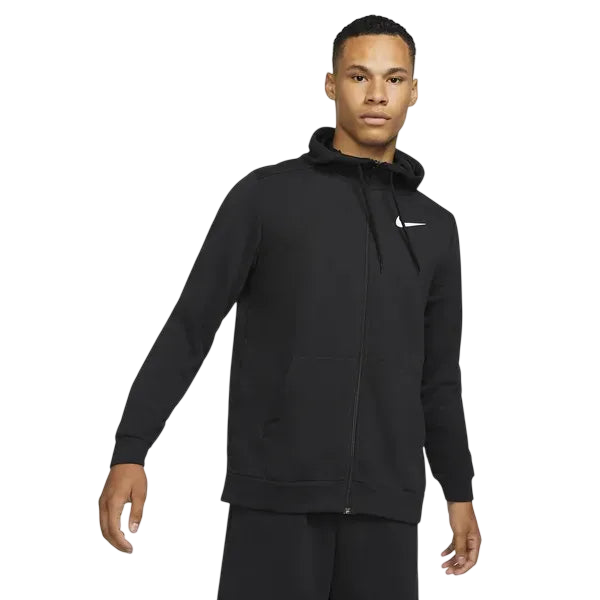 Nike Dry Dri-FIT Hooded Fitness Full Zip Hoodie- Black