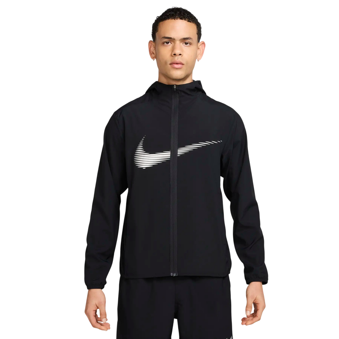 Nike Form Big Swoosh Dri-FIT Hooded Jacket - Black