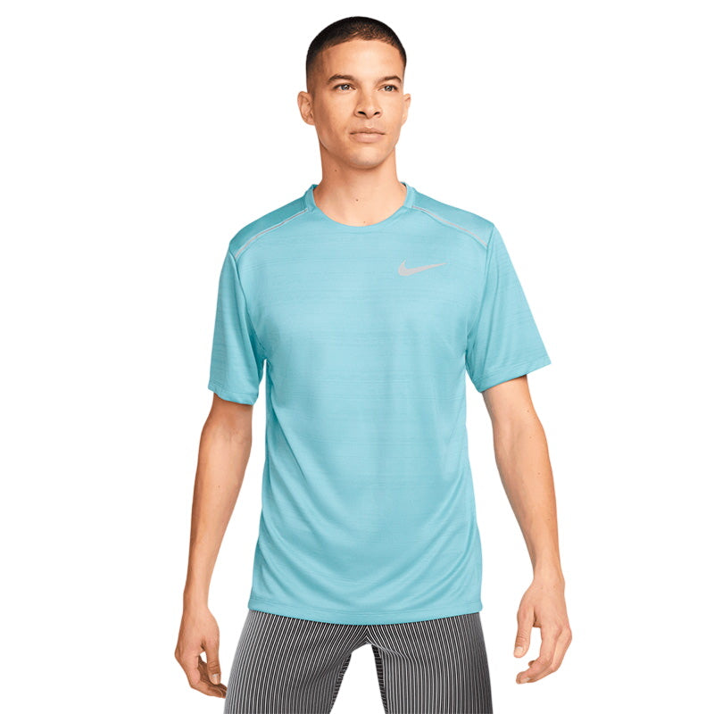Nike 1.0 Miler Short-Sleeve Running Top - Denim Turquoise