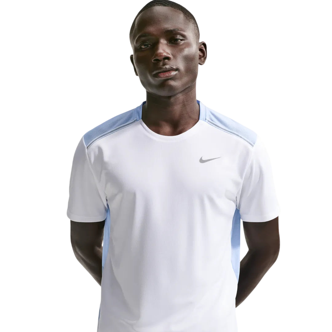 Nike 1.0 Miler Running T-shirt - White Diffused Blue