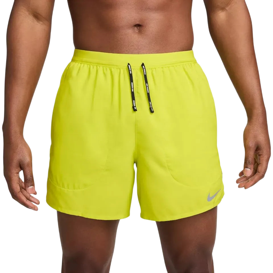 Nike Stride Dri-FIT 18cm Brief-Lined Running Shorts - Bright Cactus
