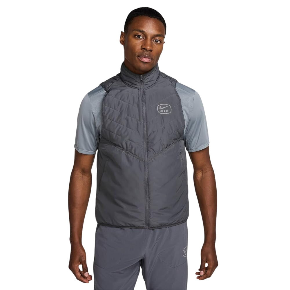 Nike Mens Swoosh Air Run Jacket Gilet - Grey
