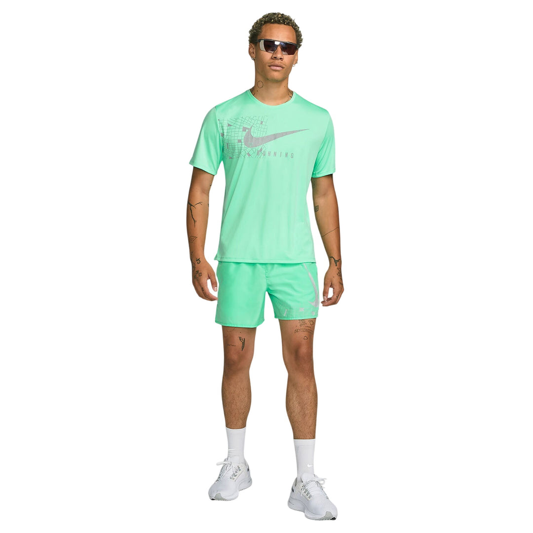 Nike Dri-FIT Run Division Miler T-Shirt - Green Glow/Reflective Silver