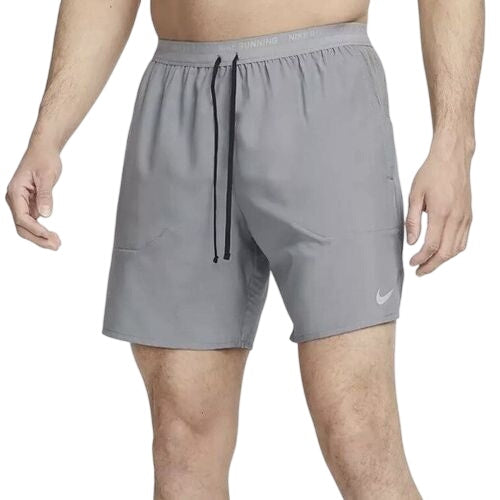 Nike Stride Dri-FIT 18cm Brief-Lined Running Shorts - Grey