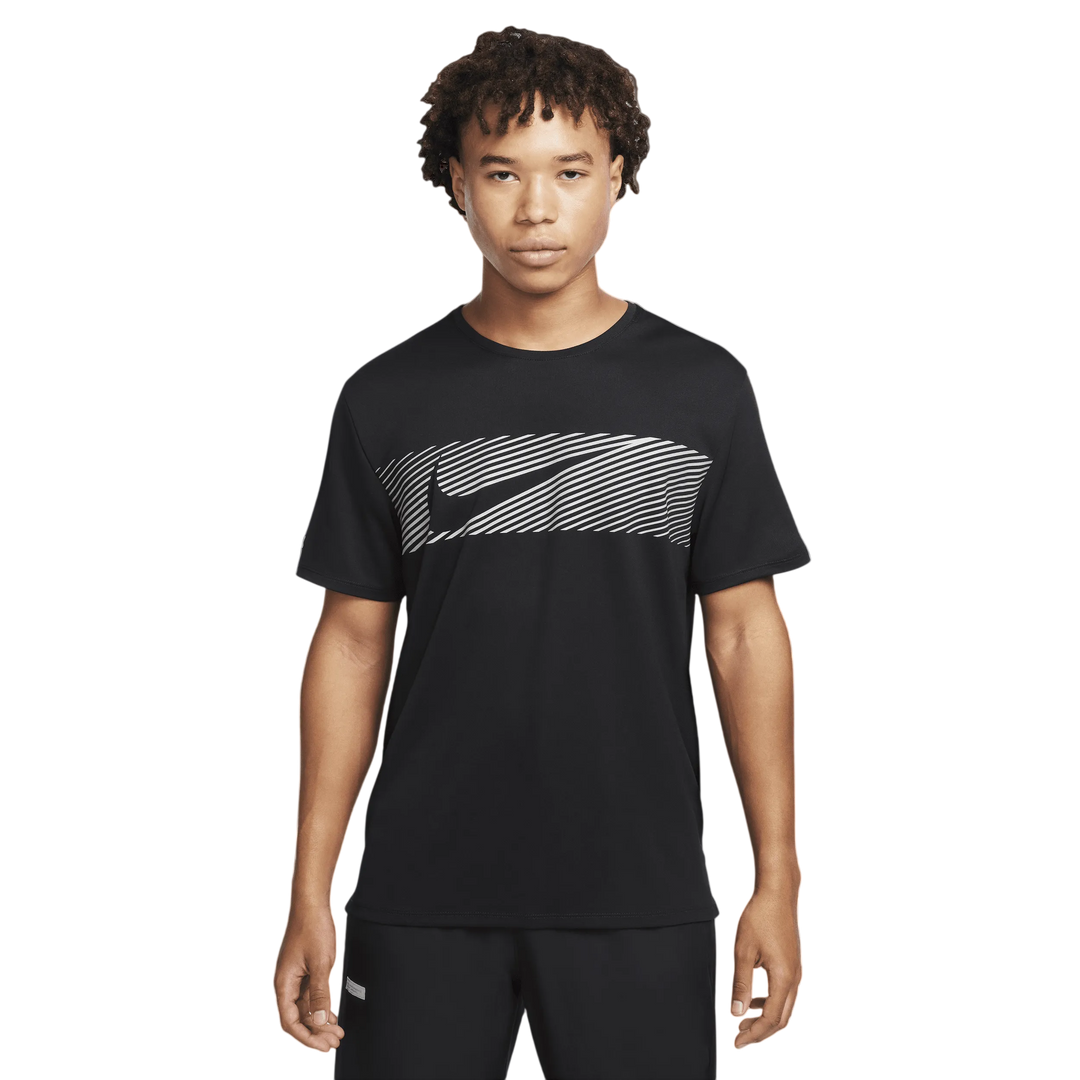 Nike Miler Flash Dri-FIT UV short-sleeve running top - Black