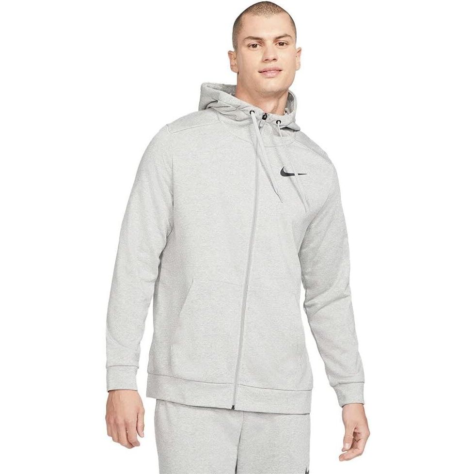 Nike Dry Dri-FIT Hooded Fitness Full Zip Hoodie- Grey